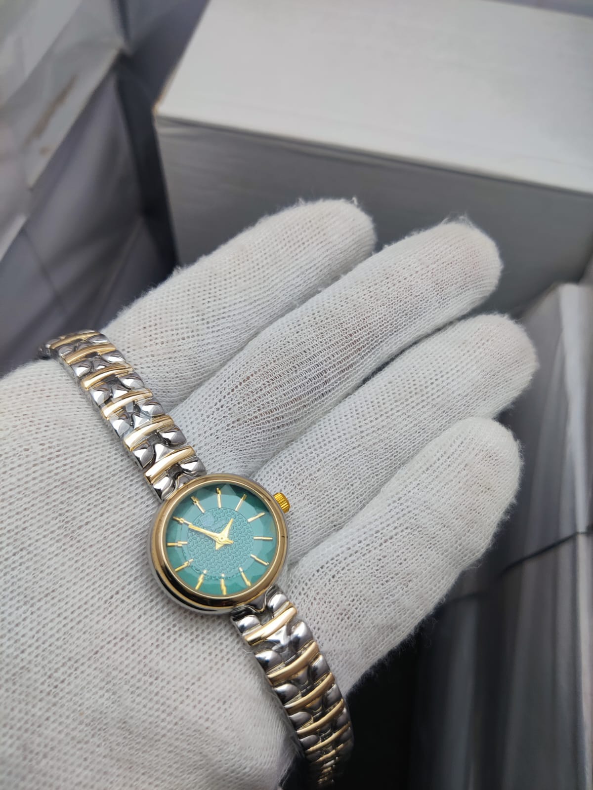 Luxury Women’s Two-Tone Round Dial Bracelet Watch