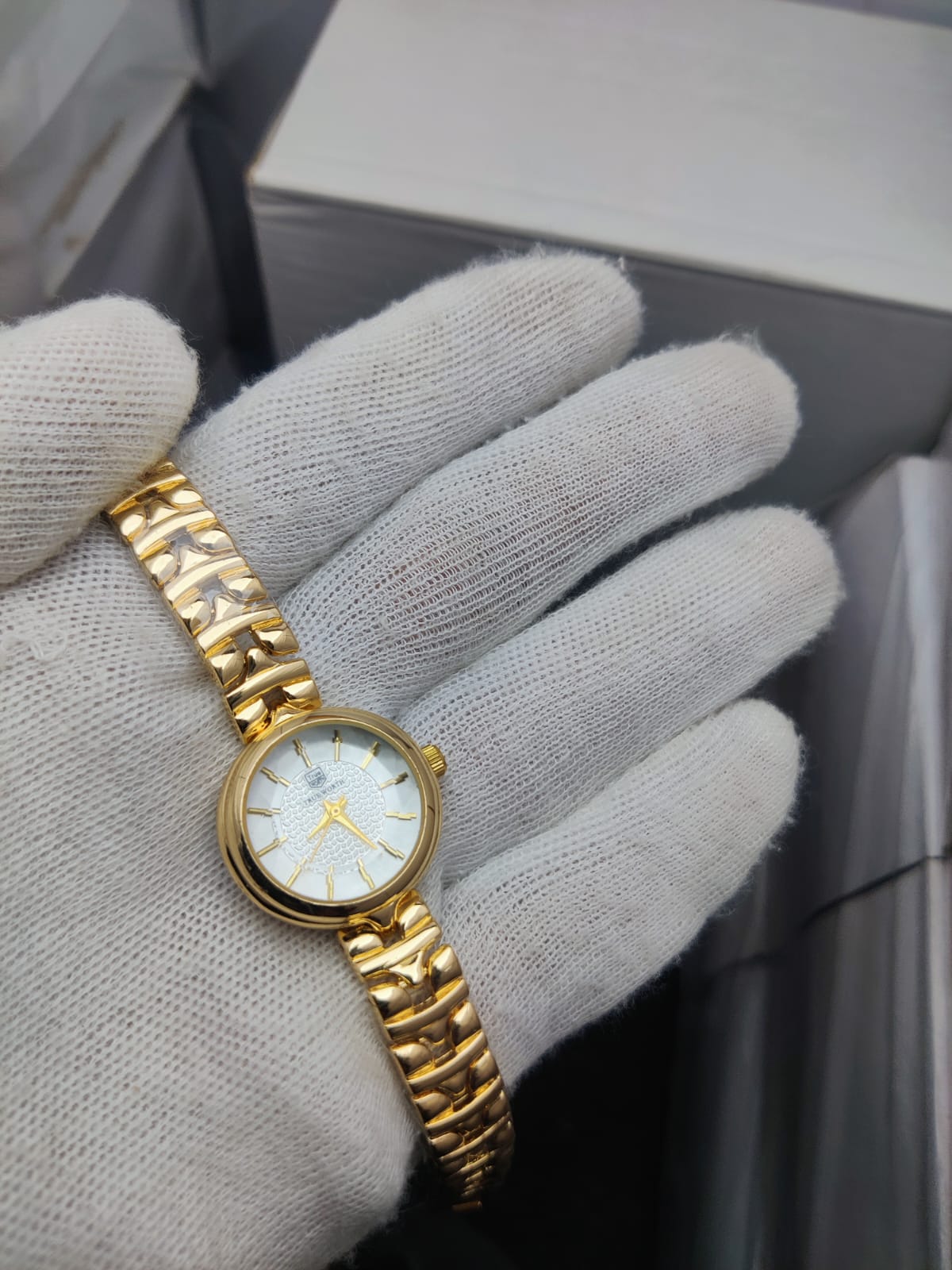 Luxury Women’s Two-Tone Round Dial Bracelet Watch