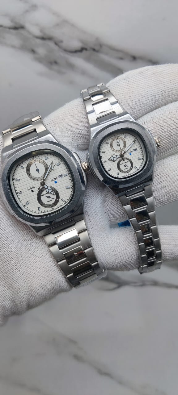 Luxury Couple Analog Watches Set – Matching His & Hers Timepieces
