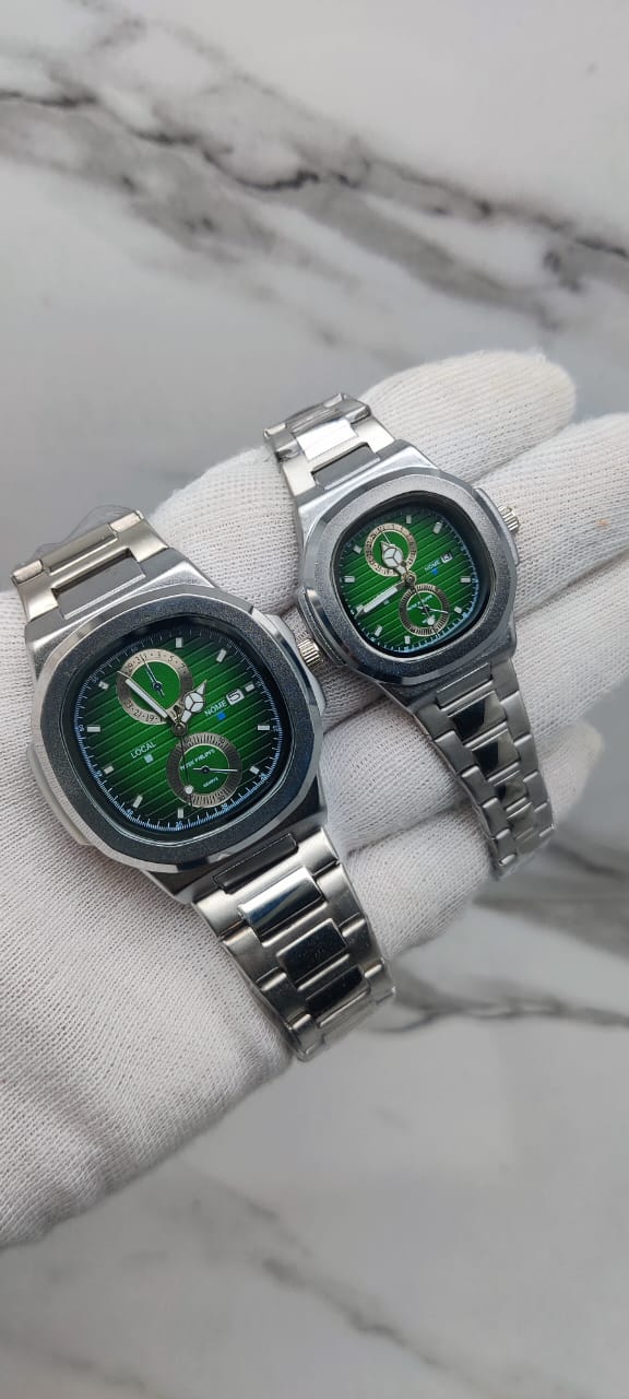 Luxury Couple Analog Watches Set – Matching His & Hers Timepieces
